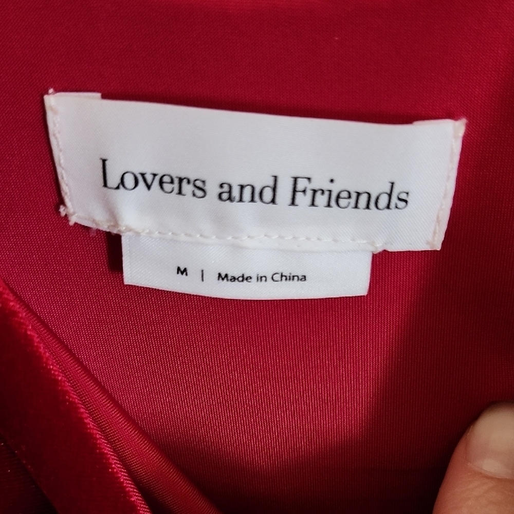 Lovers + Friends Red Spaghetti Strap Slip Dress - Picture 2 of 9